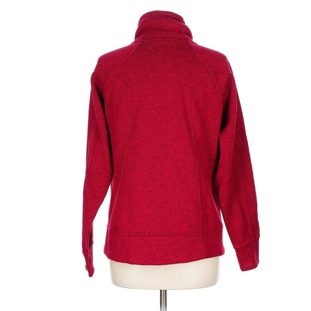 Avalanche Full Zip Sweater Jacket Red Marled - image 2